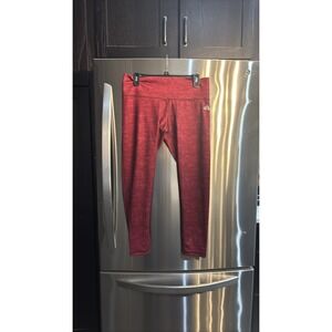 Adidas Climalite Women's Red Cropped Capri Athletic Pants SZ L